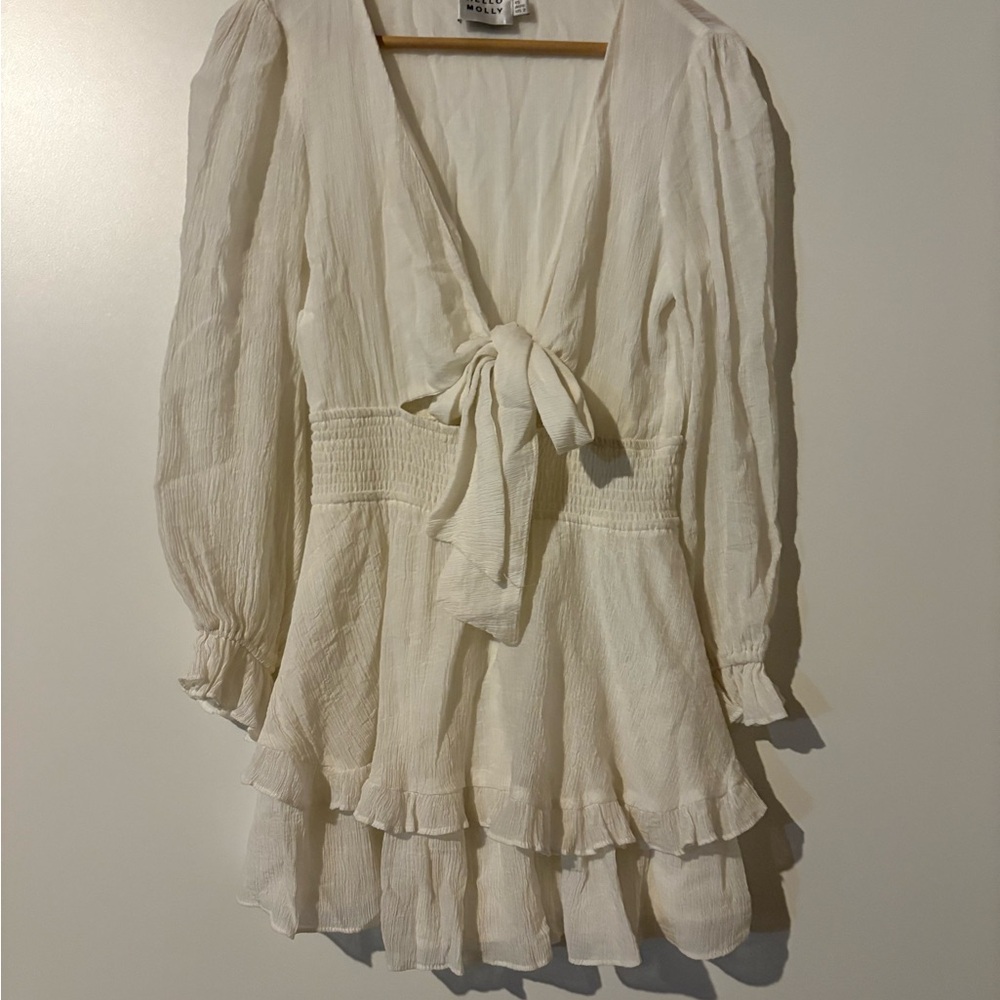 Hello Molly Lost Somebody Mini Dress White Size 2/XS - Picture 9 of 13